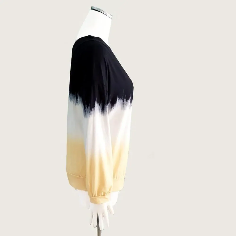 ** Ombre Double V Top - Picture 4 of 9